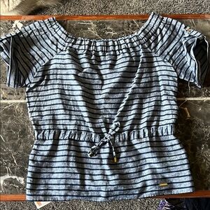 Striped Blue Women's Top